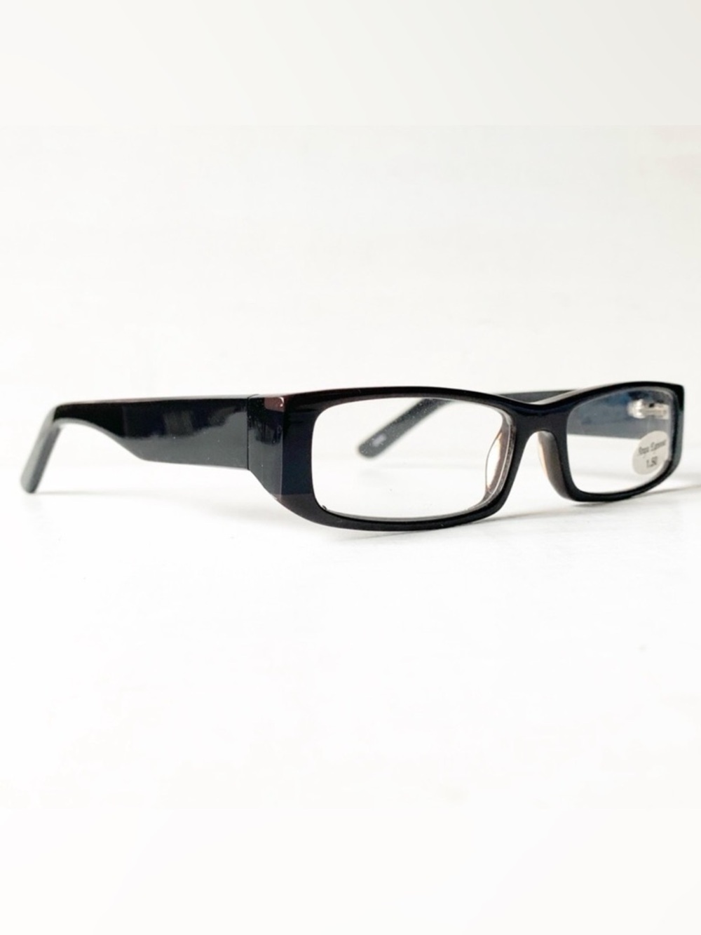 VTG +2.00 Skinny Reading Glasses Rectangular Acetate Petite Fit